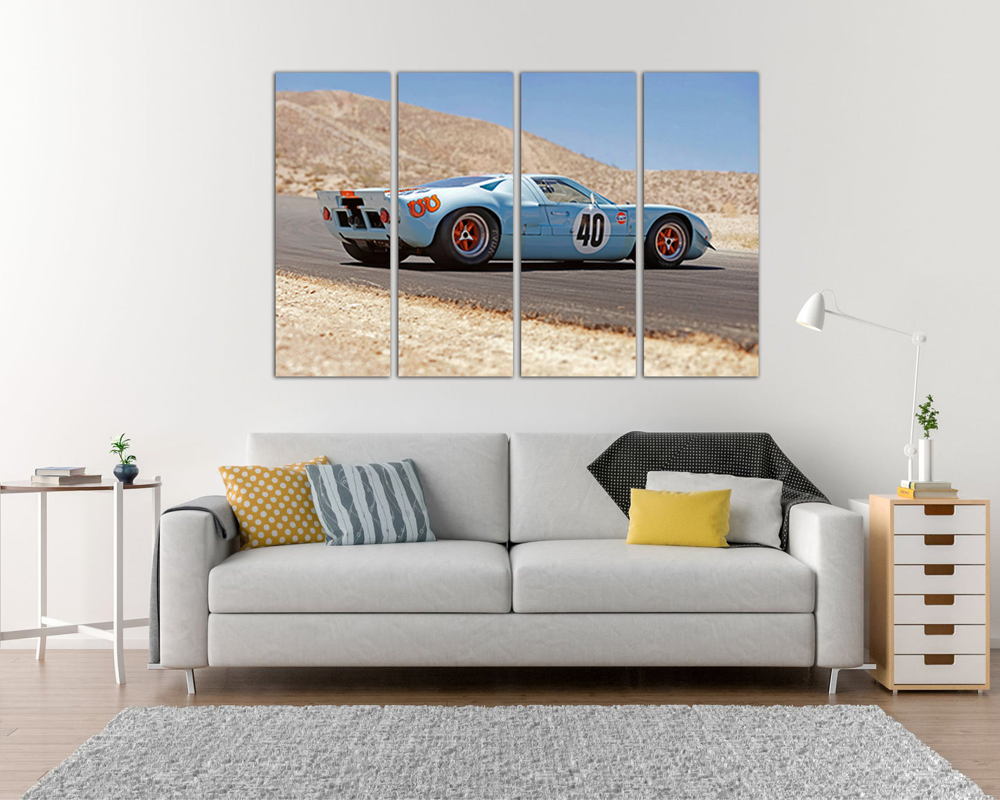 Sports car wall décor Transport print Mechanism photo Racing kids art gift Race car artwork