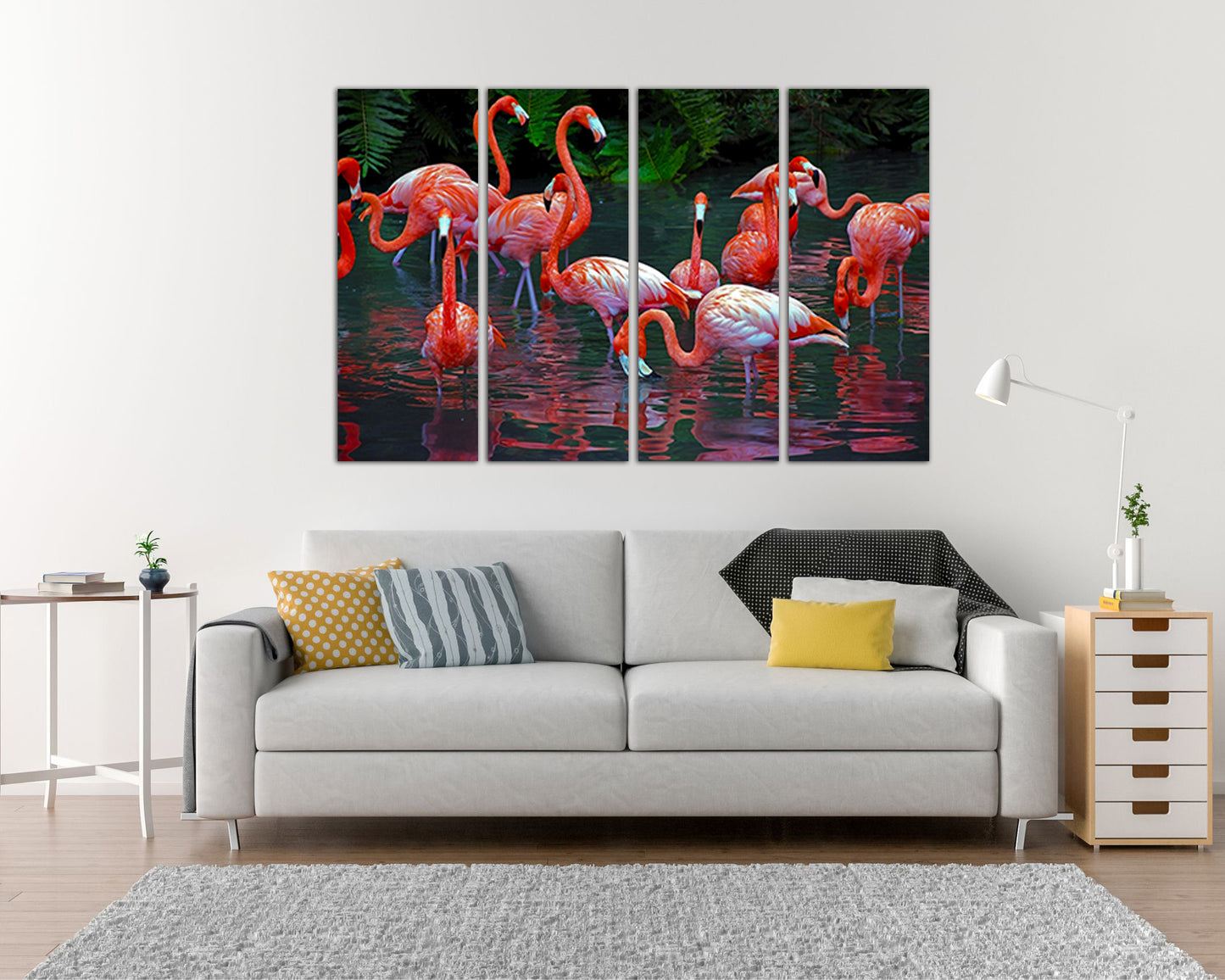 Flamingo canvas Animals Photo Print Baby room decor