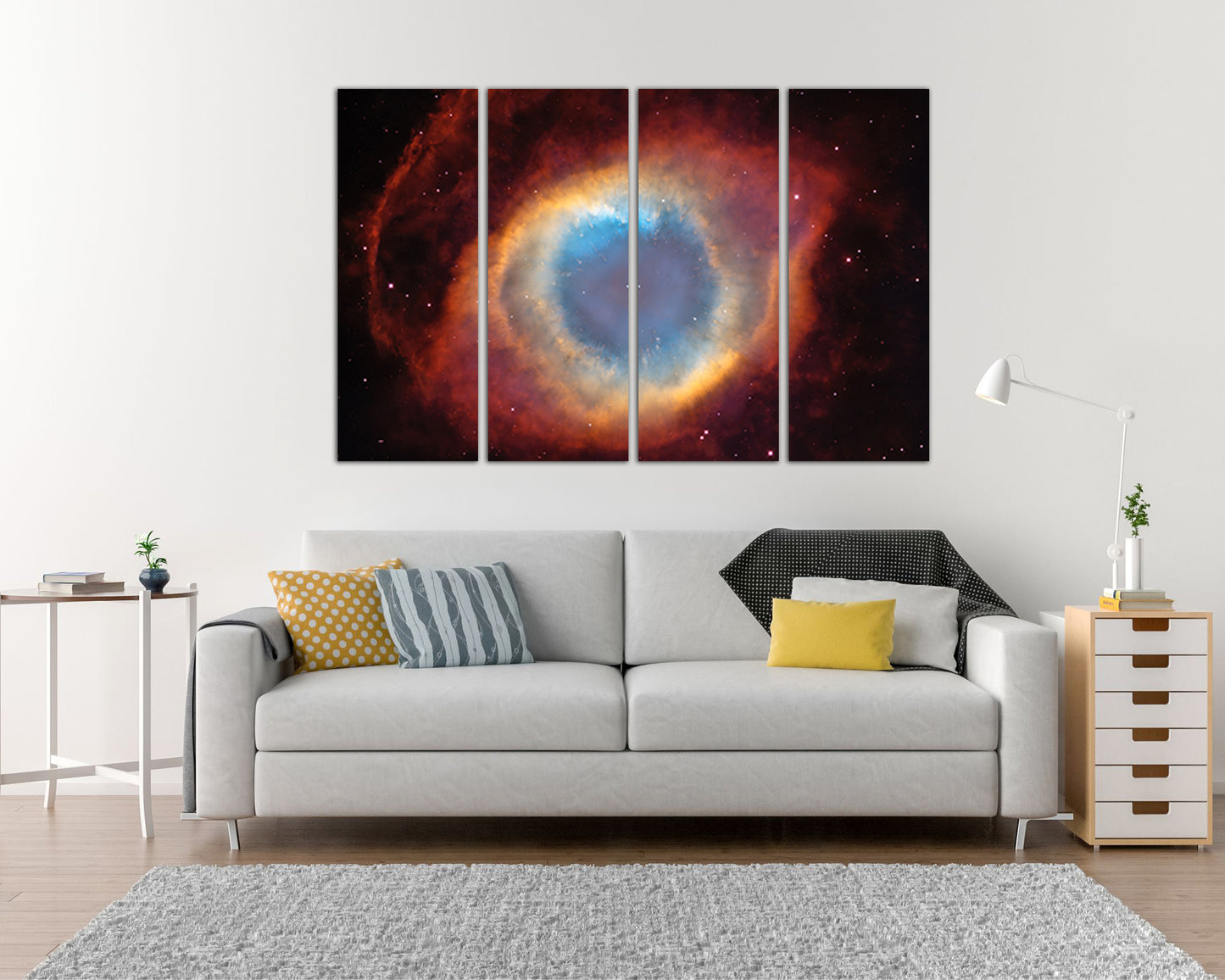Galaxy nebula Space canvas Cosmos print Nursery art decor