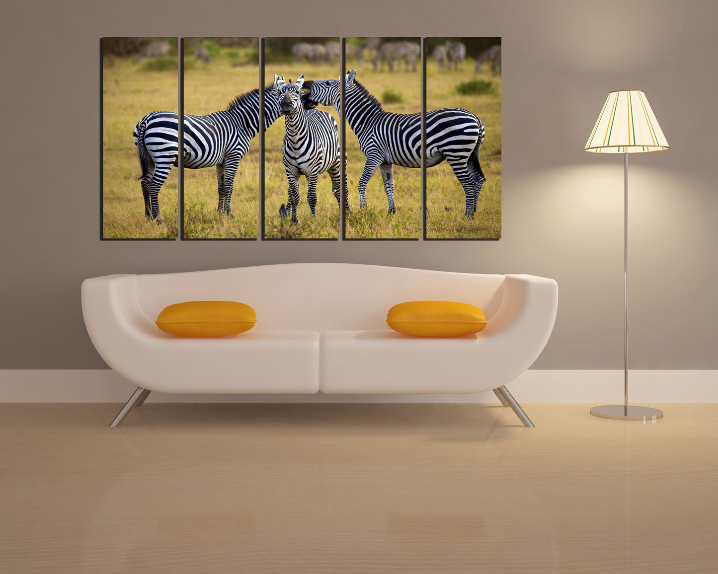 Zebra canvas Animal decor Nursery decor Animal gift Africa print