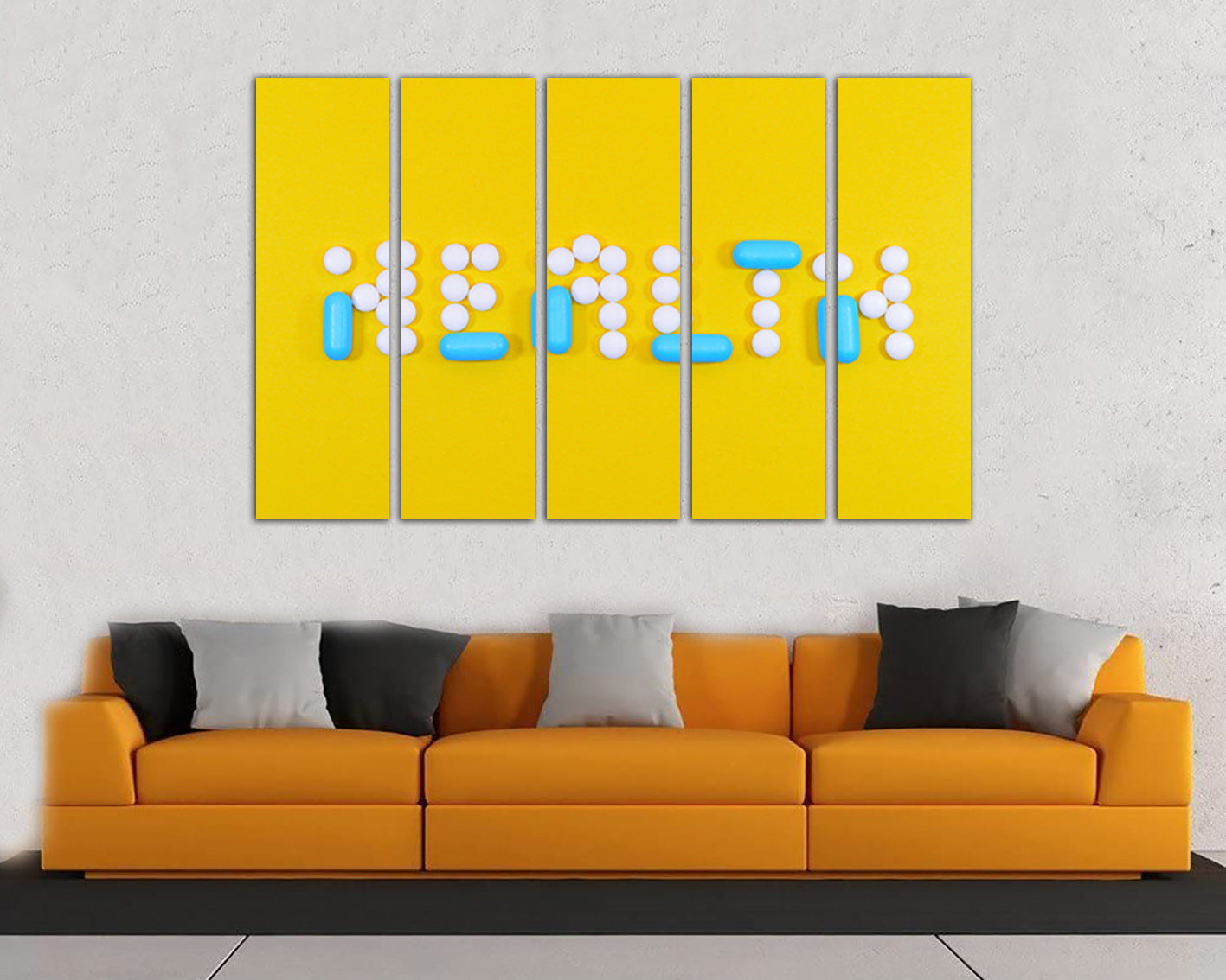 Health art works Science decor Medical print Pills photo Ready to hang