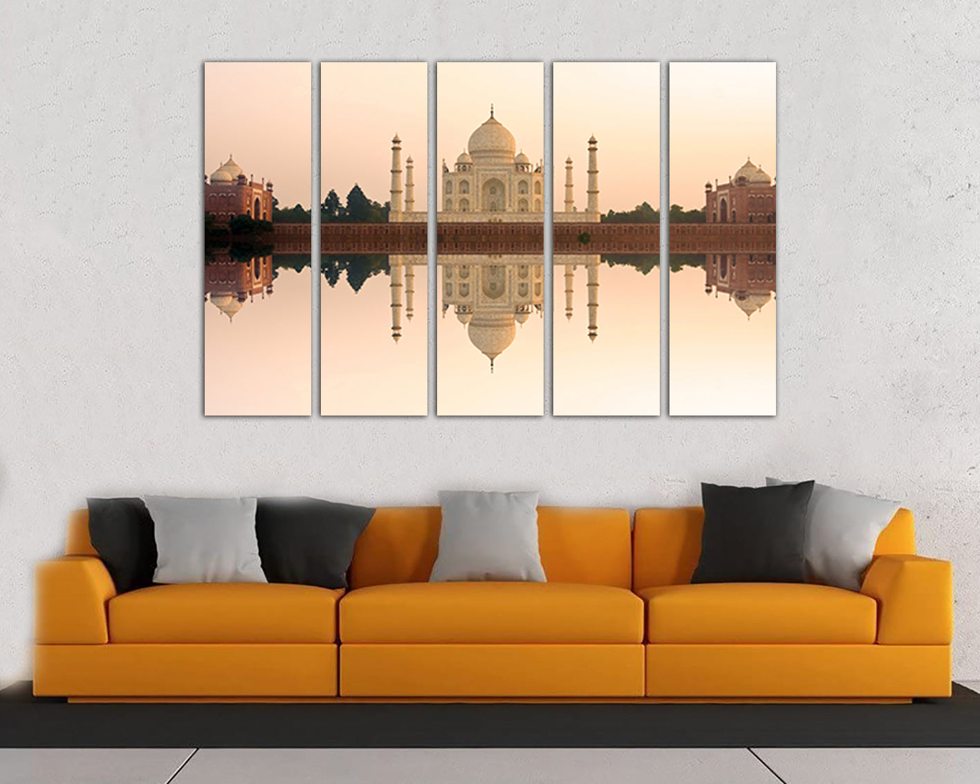 Taj Mahal canvas India wall art travel Interior décor