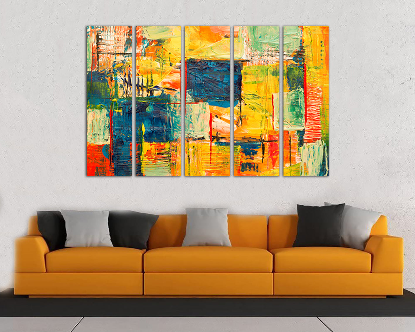 Wall art canvas Abstract decor Abstraction print Ready to hang