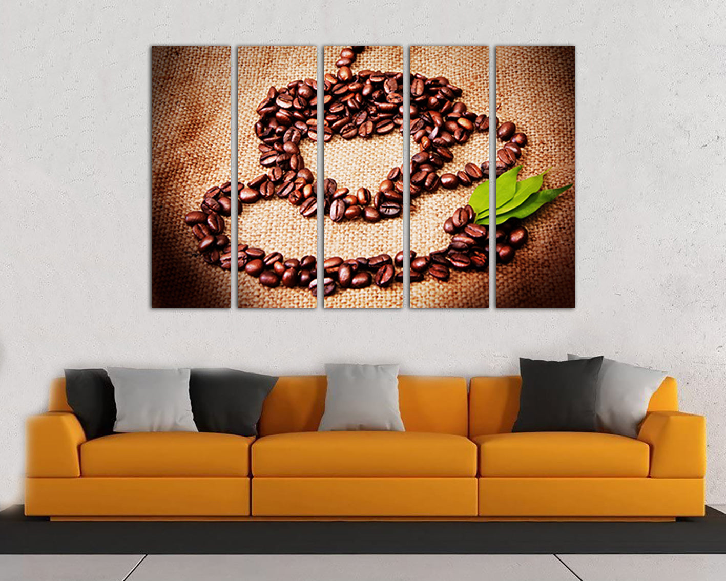 Coffee canvas Kitchen decor Drink wall print Loved drink gift Ready to hang