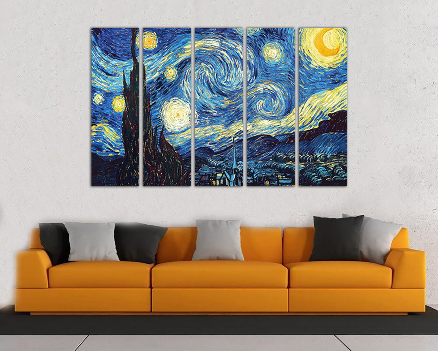 Starry night Van Gogh canvas art works Van gogh wall decor