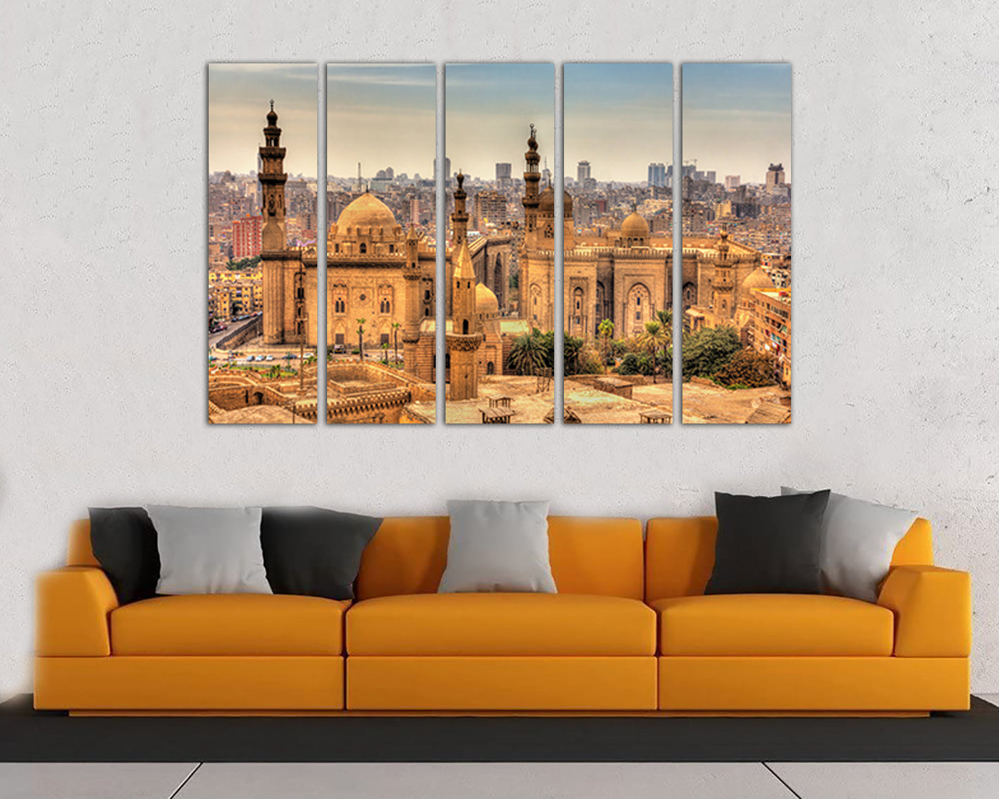Istanbul wall décor Mosques sultan City art decor Turkish mosque skyline travel canvas