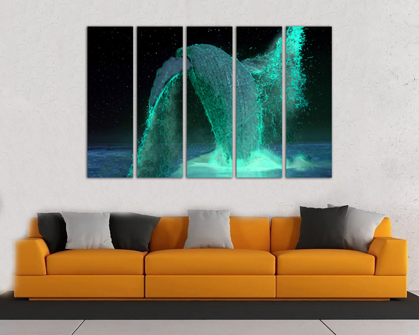 Whale tail canvas Animals decor Sea life art prints Play room picture Ocean artwork Gift sailor