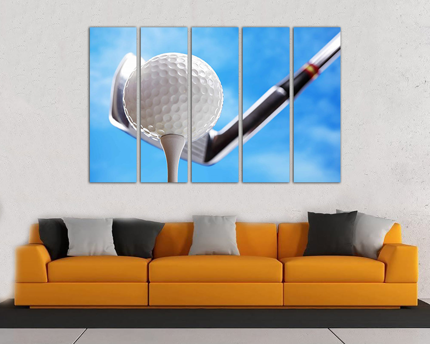 Golf canvas art Sports decor Workout motivation Golfer gifts Games prints ready to hang