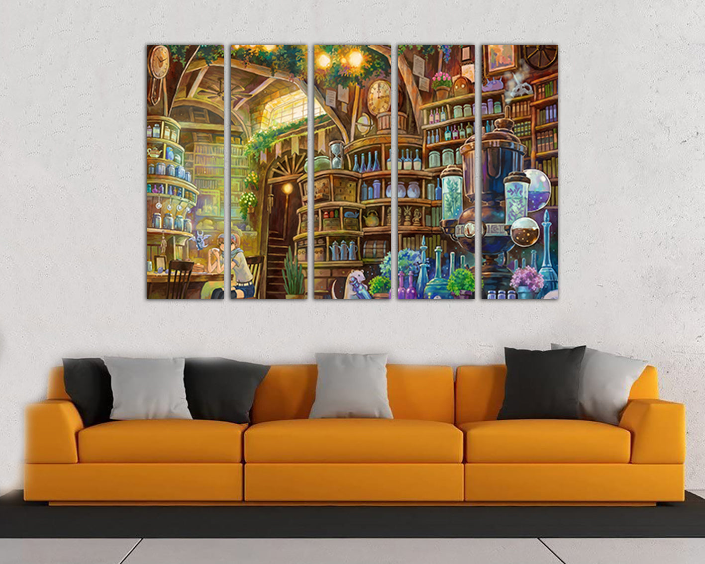 Laboratory print on canvas Library prints Nursery decor Kids wall art ready to hang
