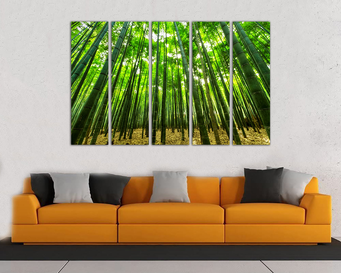Bamboo forest in trees canvas Landscape wall art Nature photo Ready to hang