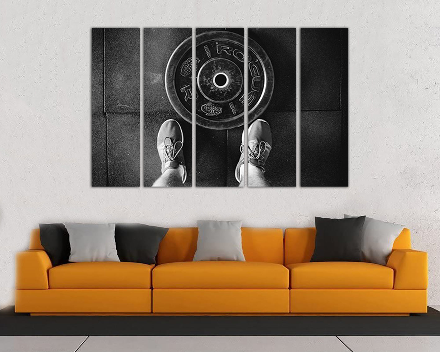 Bodybuilding canvas Body building art Metal lifting Muscles print Sport training Gym