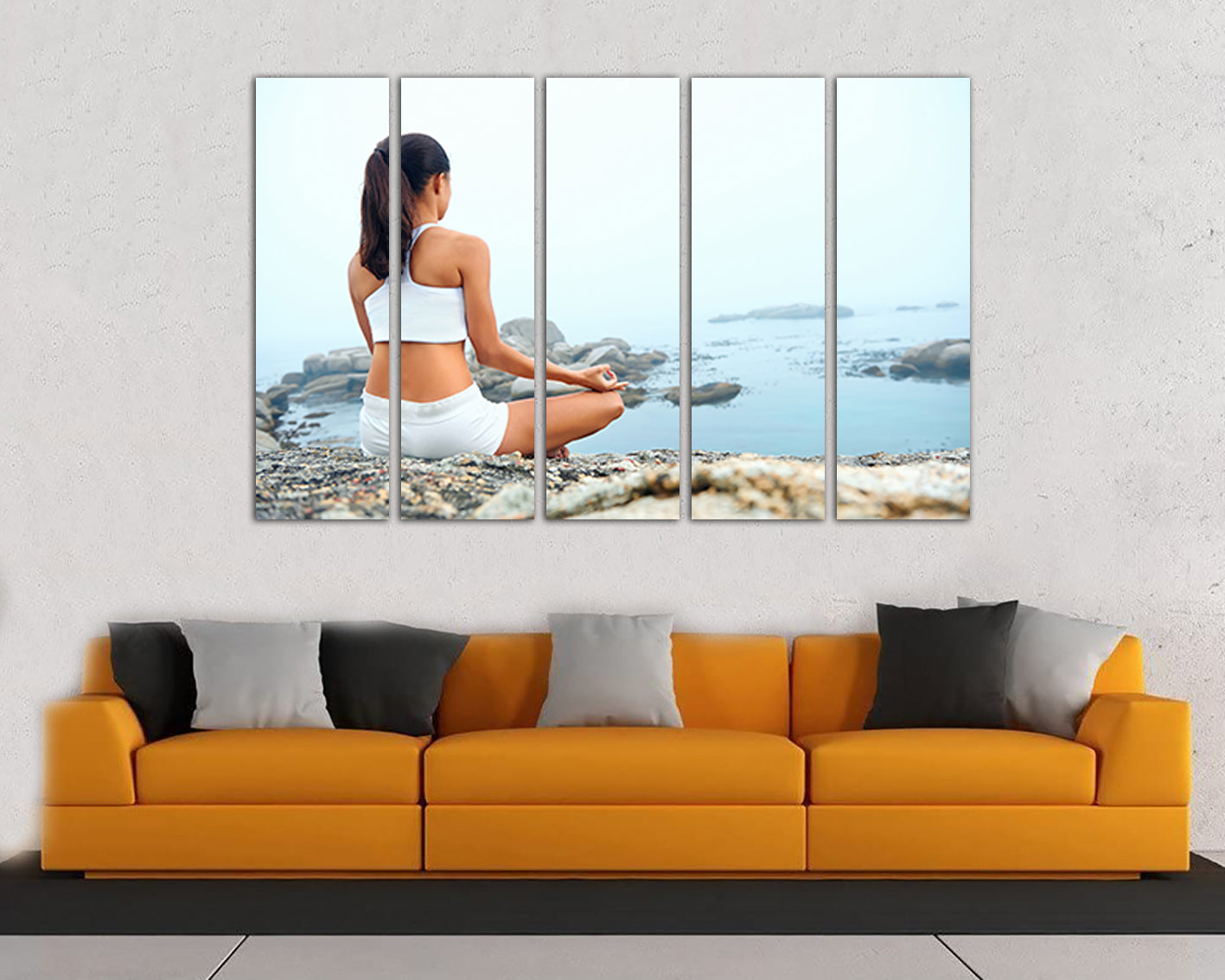 Yoga canvas art Spiritual decor gift wall print