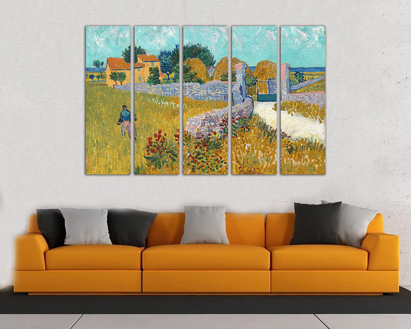 Farmhouse in Provence print on canvas reproduction Van Gogh art works