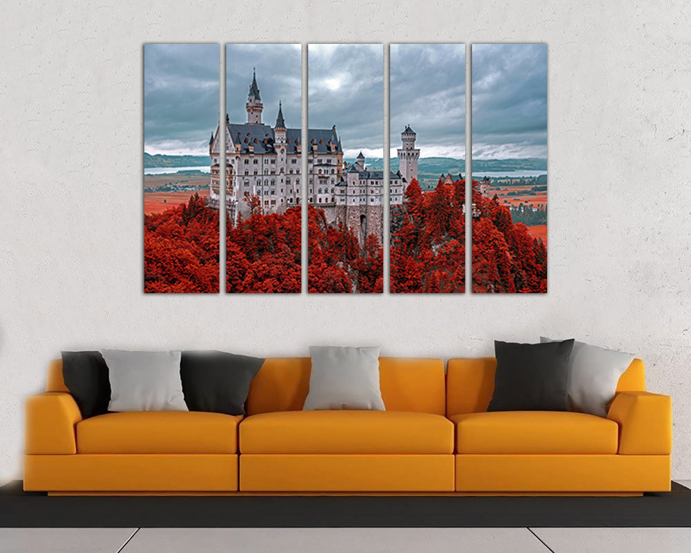 Neuschwanstein Castle print Germany wall art Bavaria décor travel canvas