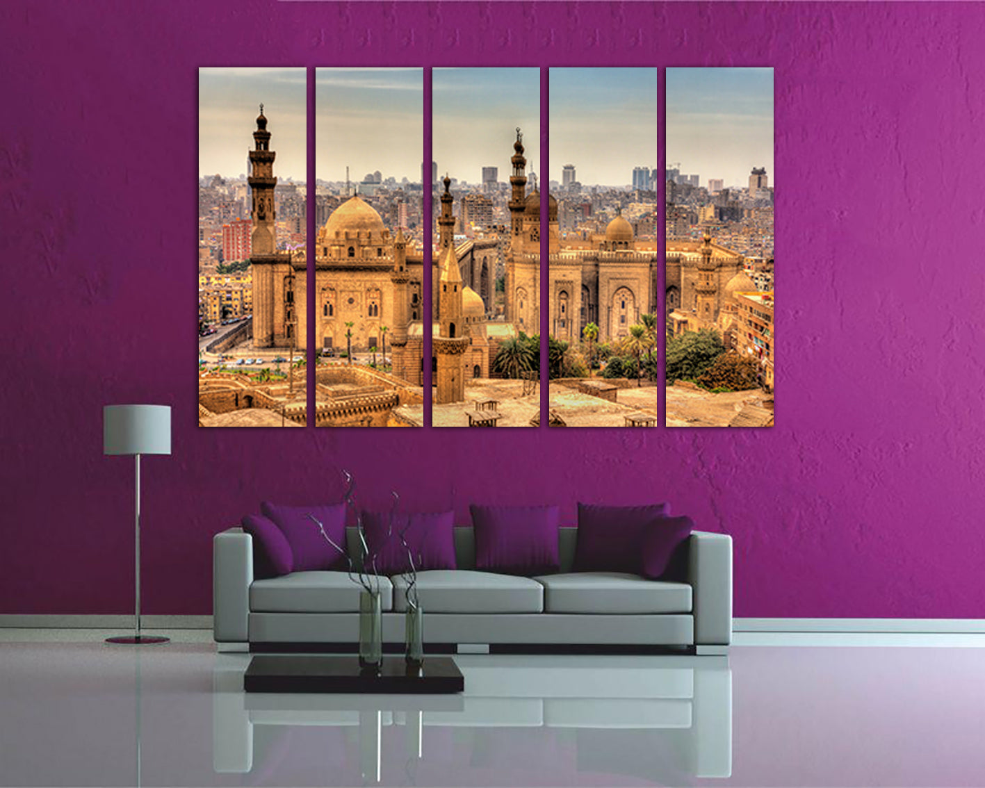 Istanbul wall décor Mosques sultan City art decor Turkish mosque skyline travel canvas