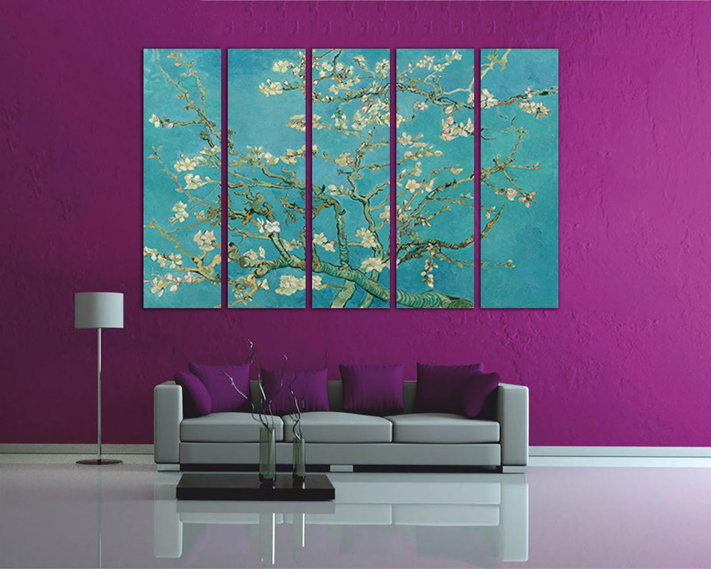 Almond blossoms Van Gogh canvas Flower art works Flower decor ready to hang