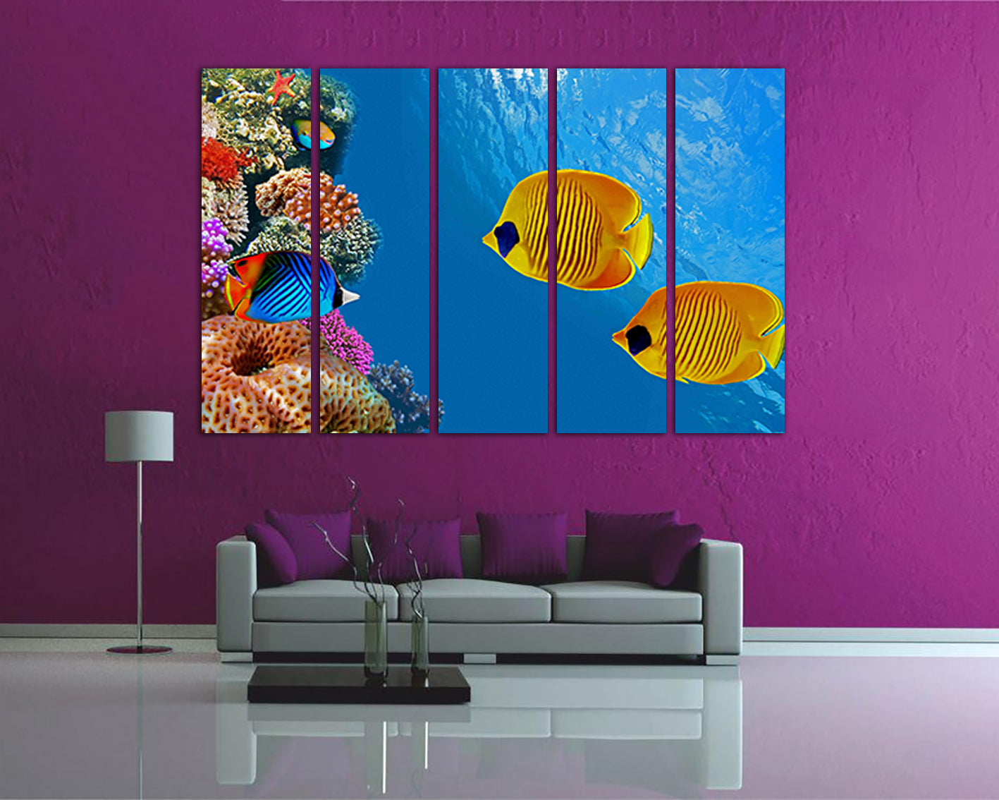 Fish print Fish canvas Fish decor Fish wall art Fish poster Ocean