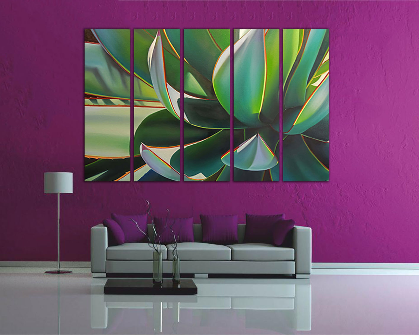 Succulent print Succulent canvas Botanical decor Flower wall art Cactus art Gift flower