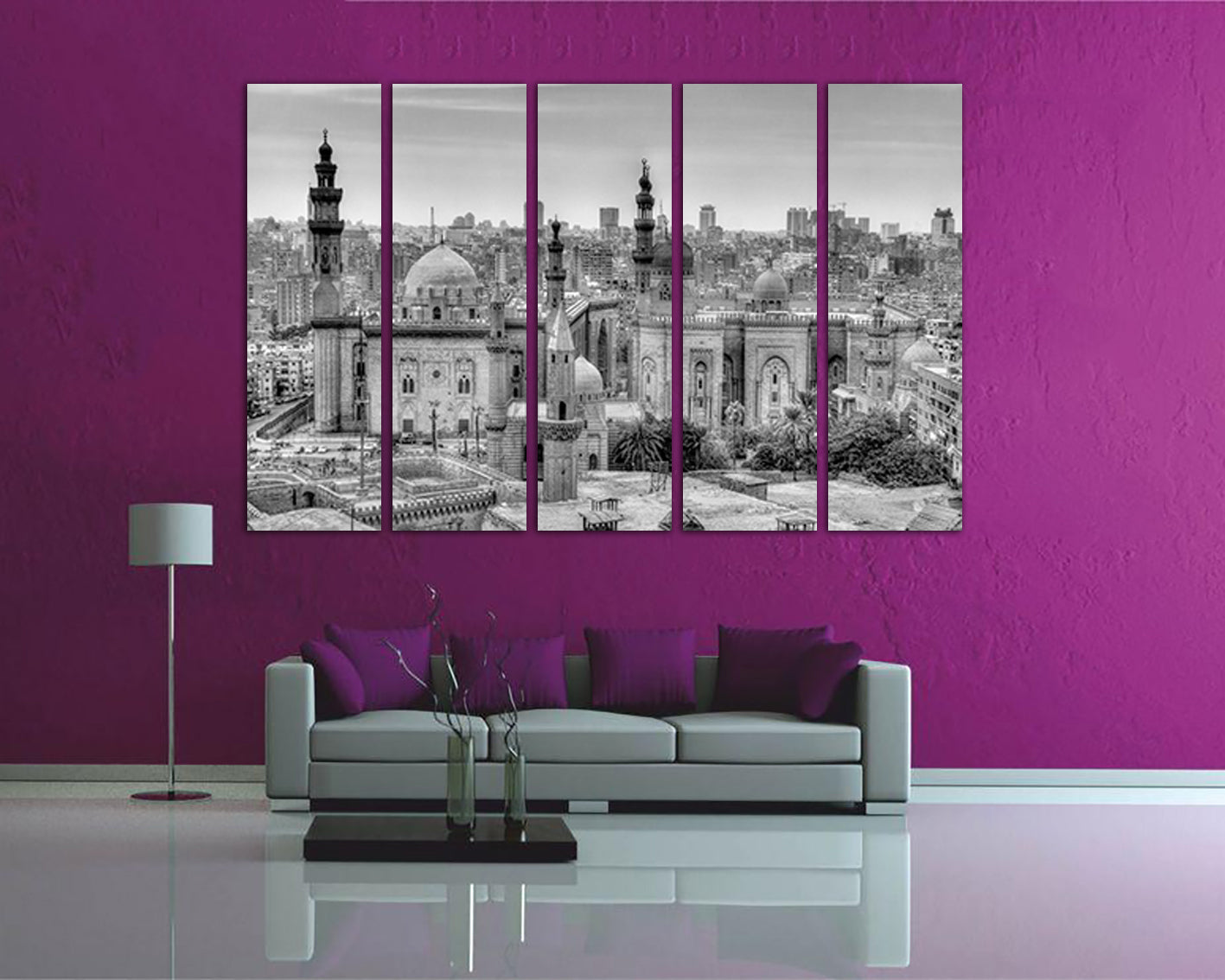 Istanbul wall décor Mosques sultan City art decor Turkish mosque skyline travel canvas