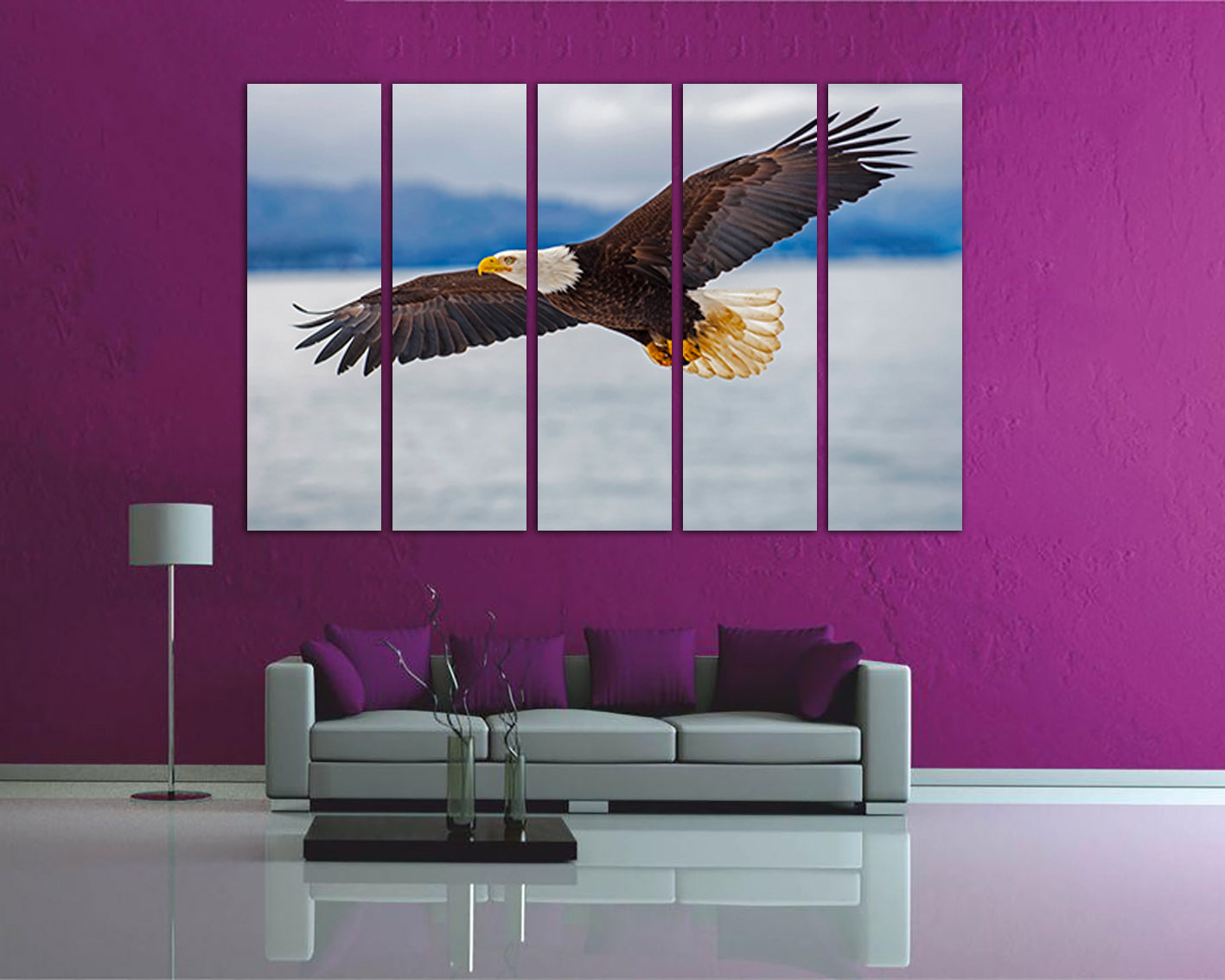 Eagle Print Animal decor Flying eagle wall art Birthday gift Large print Best gift