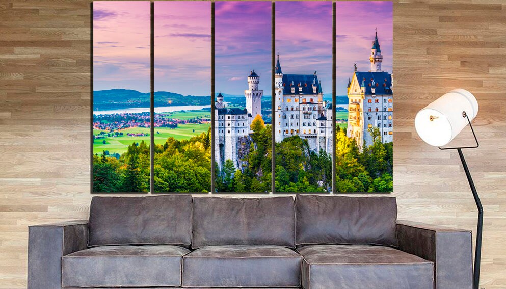 Neuschwanstein castle Germany canvas Bavaria travel Romantic wall decor