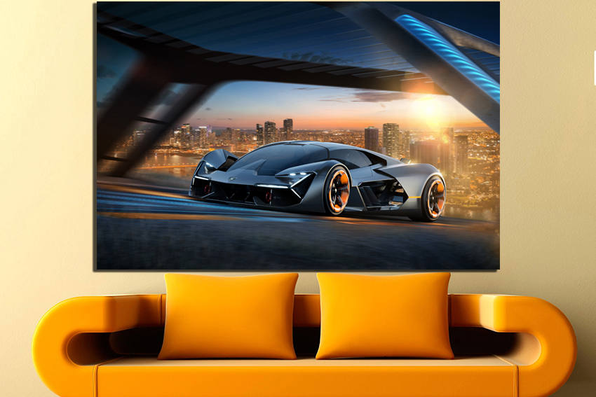 Print on canvas Concept car art Sport car print Supercar wdecor Transport photo Transportation mechanism picture