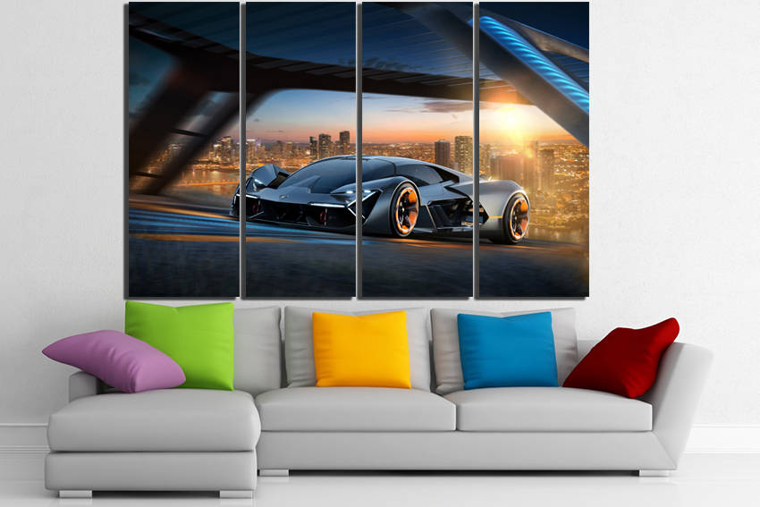 Print on canvas Concept car art Sport car print Supercar wdecor Transport photo Transportation mechanism picture