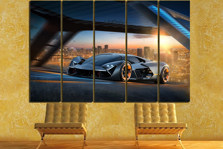 Print on canvas Concept car art Sport car print Supercar wdecor Transport photo Transportation mechanism picture