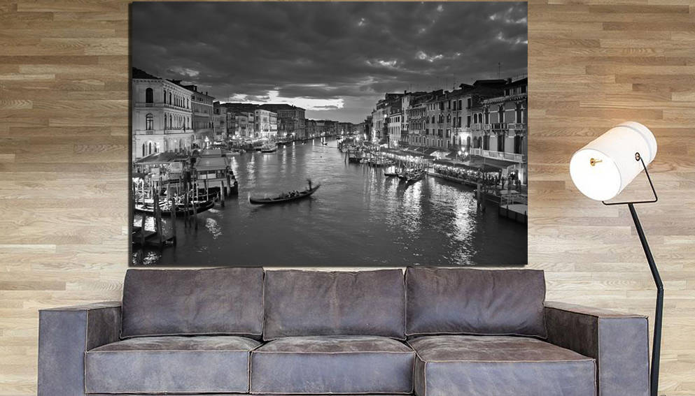Venice Italy print on canvas Gondola travel decor