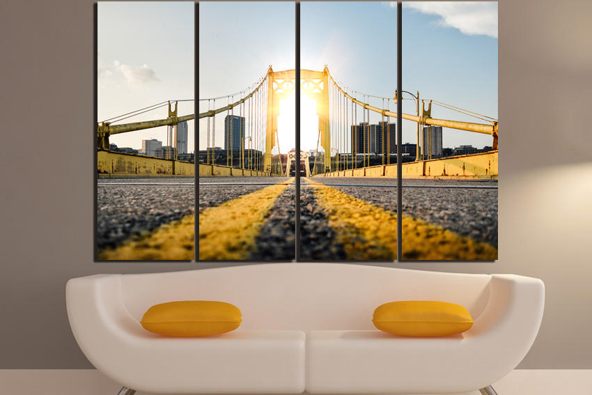 Bridge Pittsburgh canvas Pennsylvania Pittsburgh travel wall decor