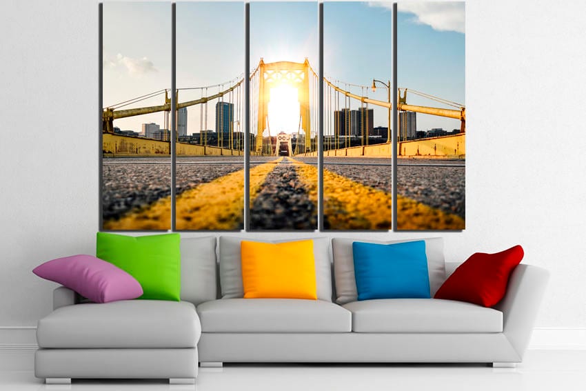 Bridge Pittsburgh canvas Pennsylvania Pittsburgh travel wall decor