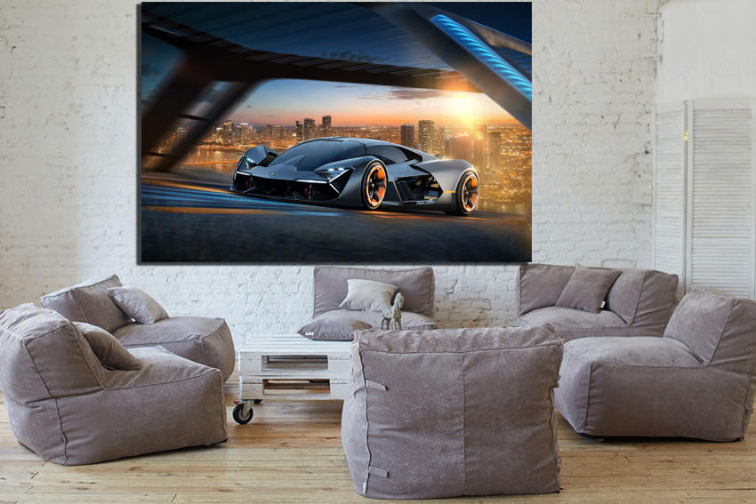 Print on canvas Concept car art Sport car print Supercar wdecor Transport photo Transportation mechanism picture