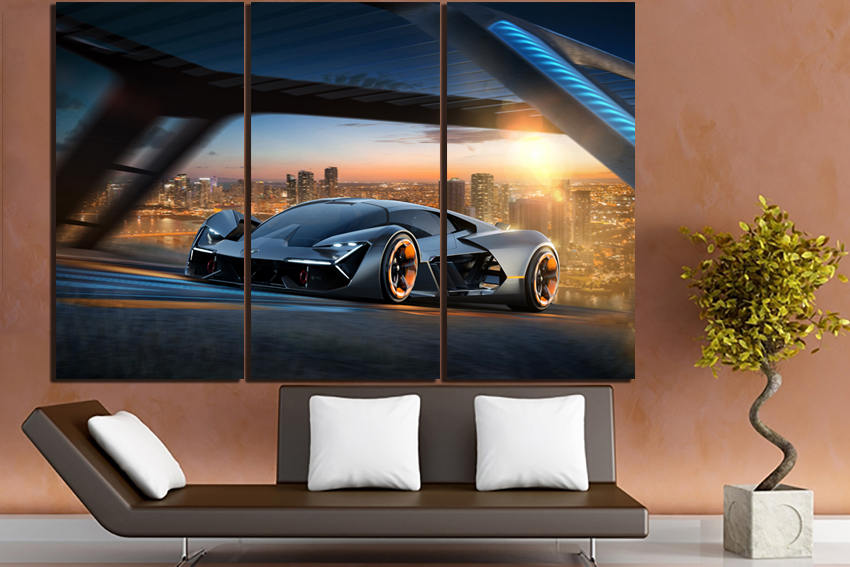 Print on canvas Concept car art Sport car print Supercar wdecor Transport photo Transportation mechanism picture