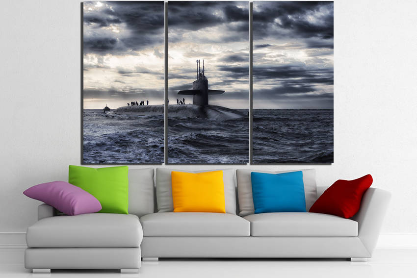 Submarine art Ocean canvas Mechanism print