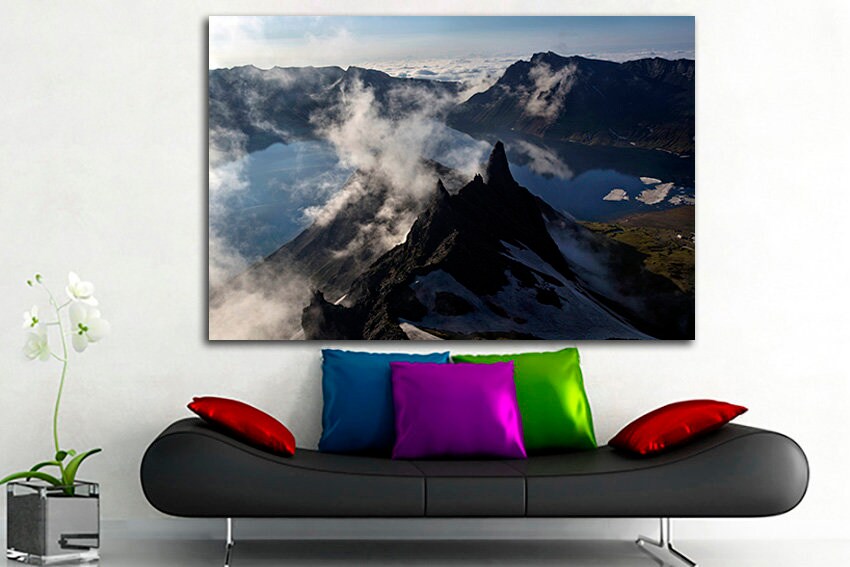 Mountains canvas Nature decor Landscape artwork