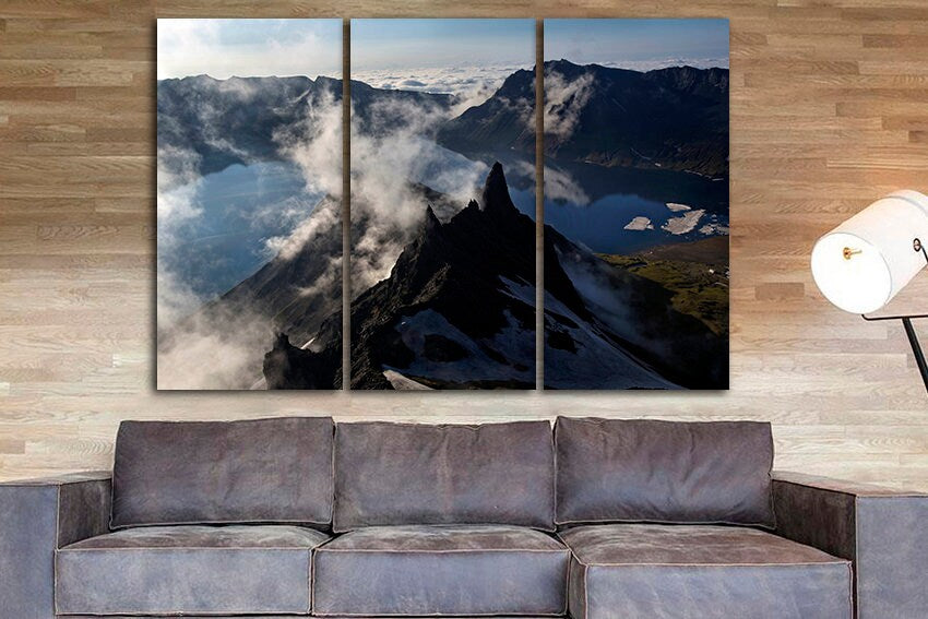 Mountains canvas Nature decor Landscape artwork