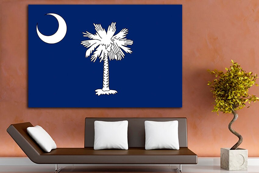 South Carolina state Wall decor South Carolina flag South Carolina art South Carolina decor South Carolina print South Carolina canvas Print