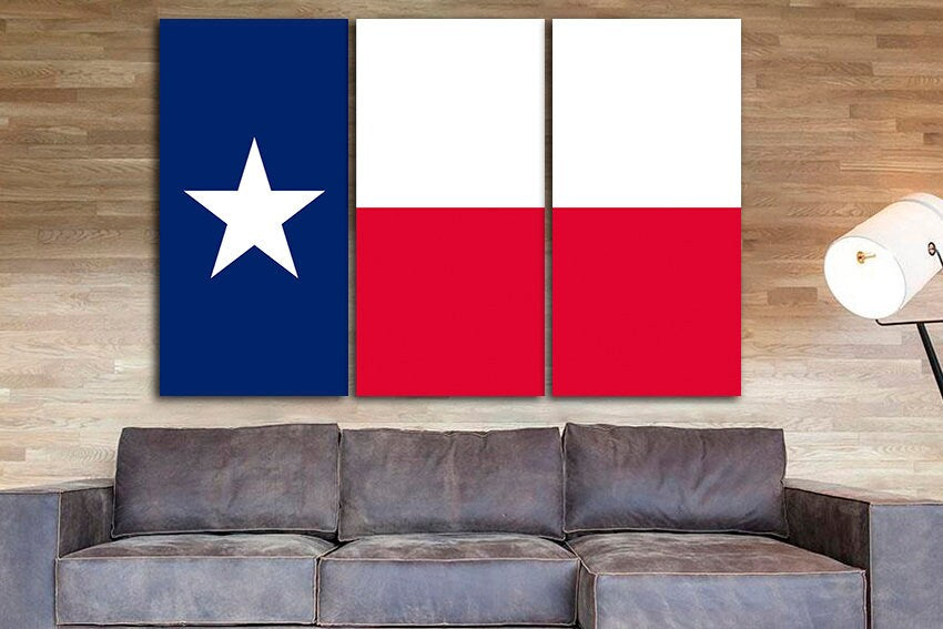 Texas state Art decor Texas flag Texas flag art Texas flag decor Texas flag print Texas flag canvas Flag home decor Lone Star State flag Art