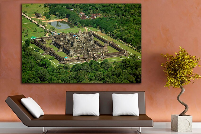Angkor Wat Print art Landscape Khmer Empire Ancient Khmer canvas Travel Ready to hang