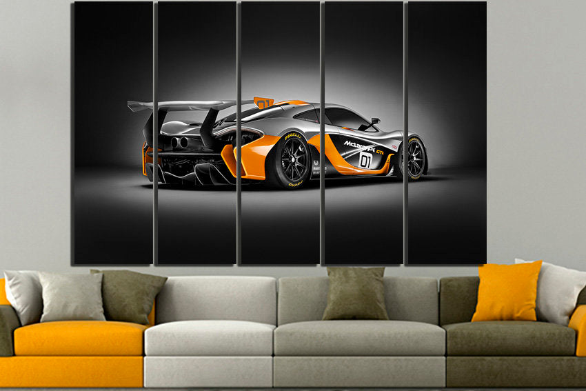 Print on canvas Sportcar wall print Racing decor Mechanism art Driver gift