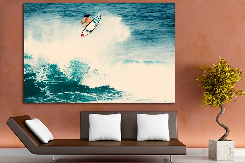 Windsurfing Ocean Print on Canvas sport room decor