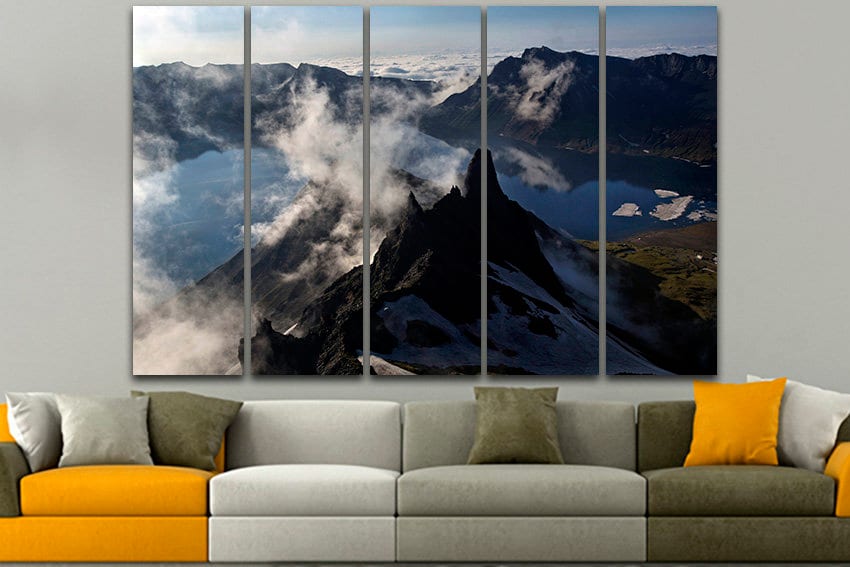 Mountains canvas Nature decor Landscape artwork