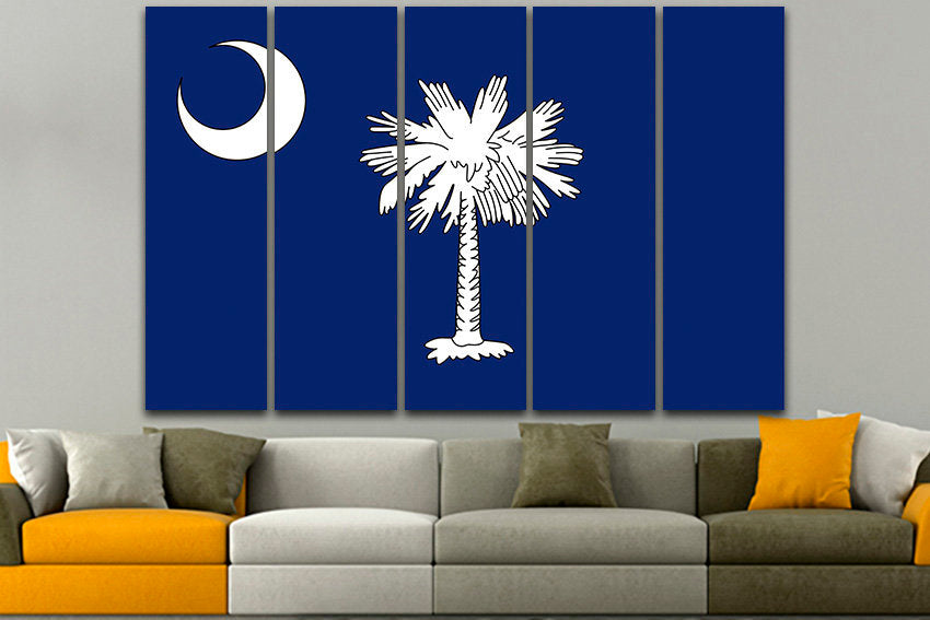 South Carolina state Wall decor South Carolina flag South Carolina art South Carolina decor South Carolina print South Carolina canvas Print