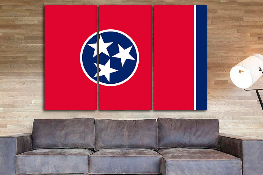 Tennessee state Print decor Tennessee flag Tennessee flag art Tennessee decor Tennessee print Flag art decor Volunteer State flag Photo art