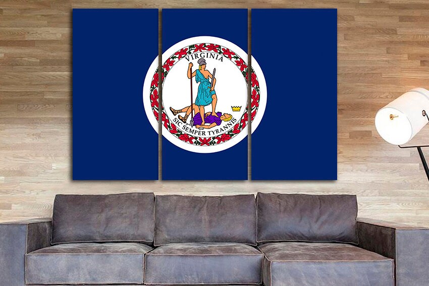Virginia state Virginia flag Art prints Virginia flag art Virginia flag photo Virginia flag print Flag print Printable art Flag poster Photo