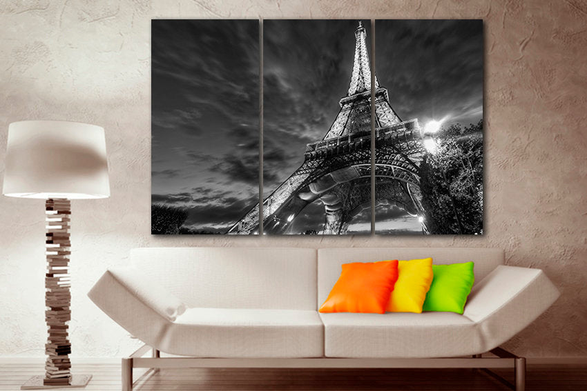 Eiffel Tower canvas Paris print travel decor