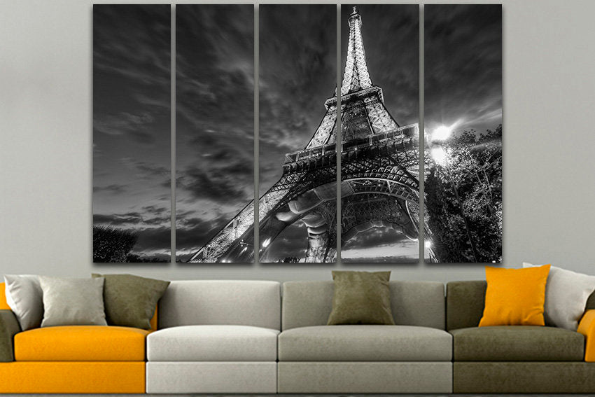 Eiffel Tower canvas Paris print travel decor