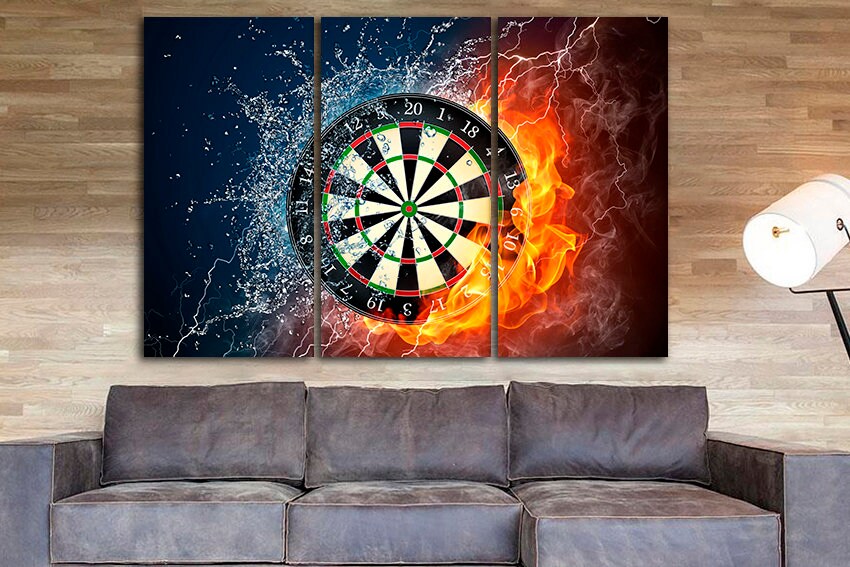 Darts wall art Game home decor Target print office decor ready to hang