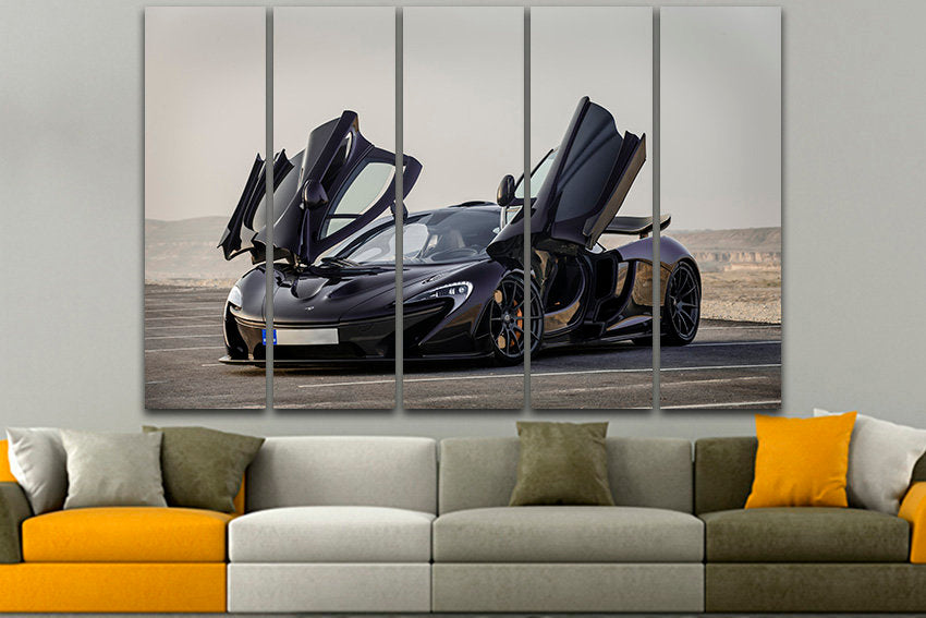 Sport car canvas Mechanism art Racing car wall print Muscle decor Gift for nutsery