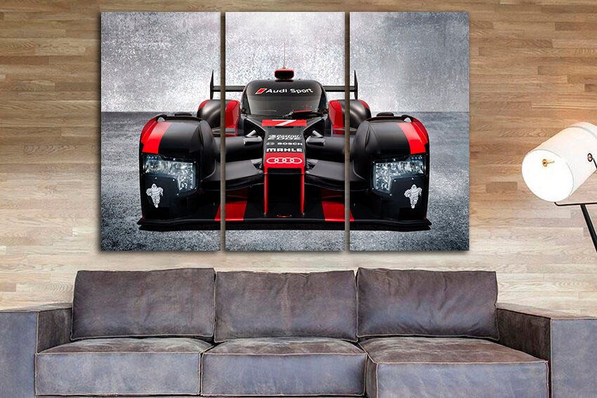 Sportcar wall art Racing canvas Mechanism decor Mens gift print